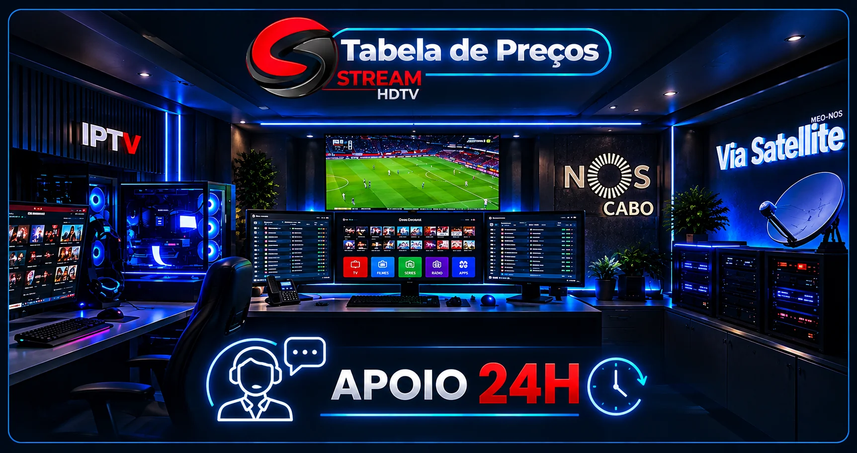 Programa de parceiros STREAM FHD — apoio técnico